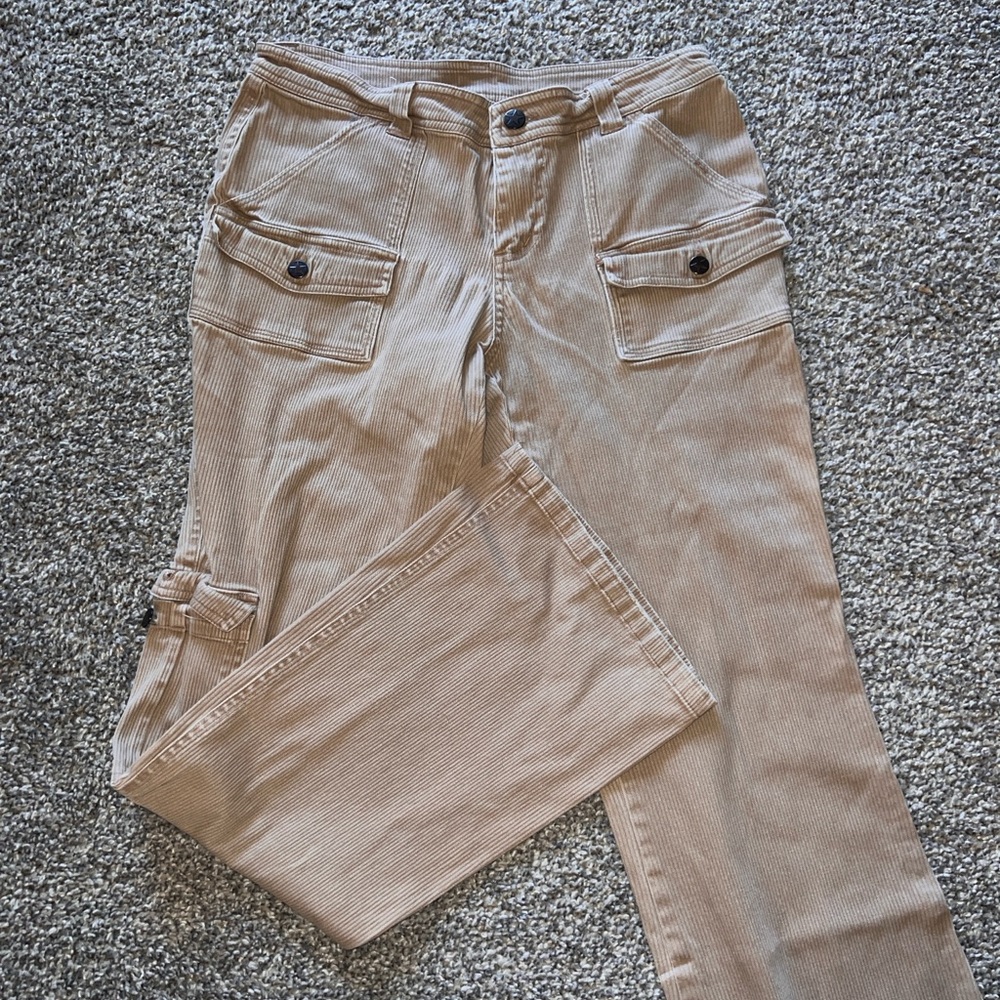 Tan Corduroy Pants with Pockets
